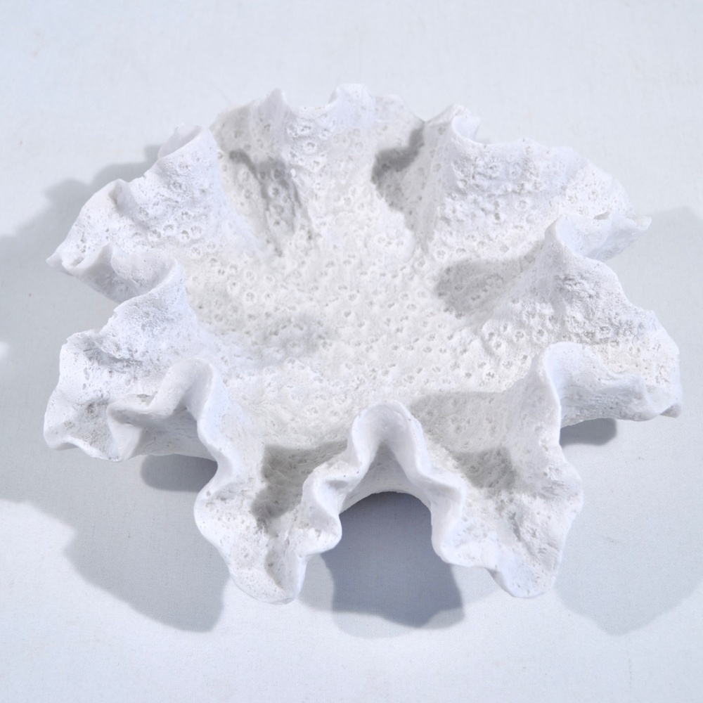 NEW FAUX CORAL DECORATIVE BOWL
